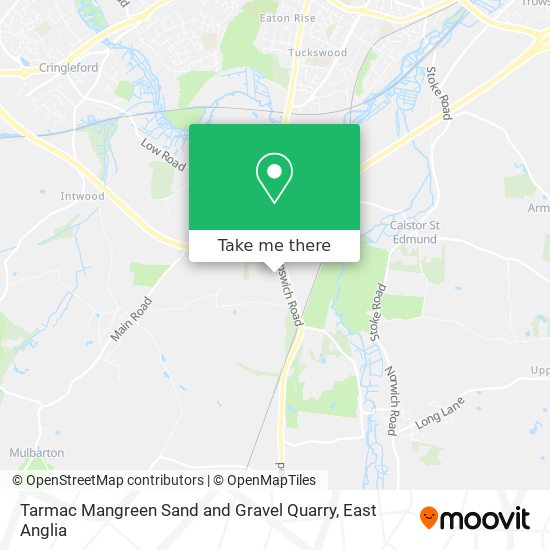 Tarmac Mangreen Sand and Gravel Quarry map