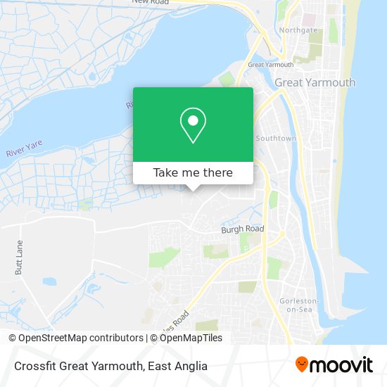 Crossfit Great Yarmouth map