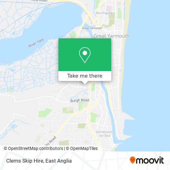 Clems Skip Hire map