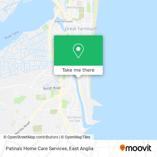 Patina's Home Care Services map