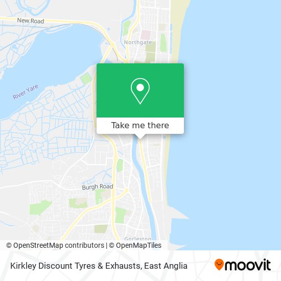 Kirkley Discount Tyres & Exhausts map