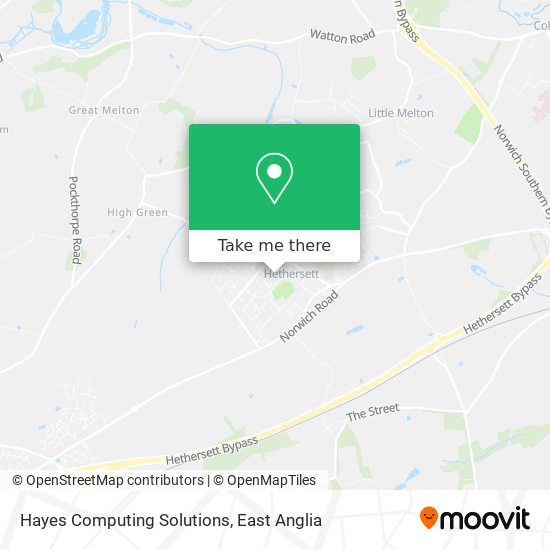 Hayes Computing Solutions map