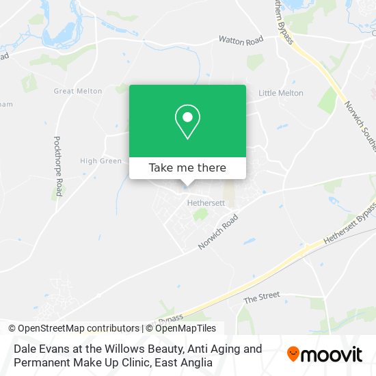 Dale Evans at the Willows Beauty, Anti Aging and Permanent Make Up Clinic map