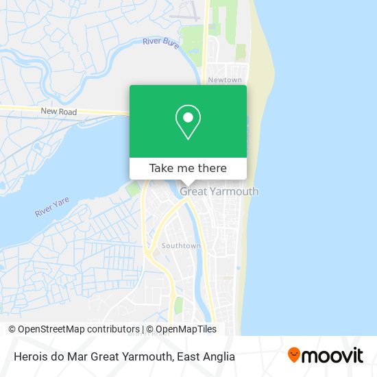 Herois do Mar Great Yarmouth map