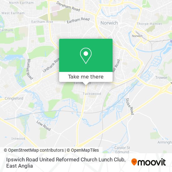 Ipswich Road United Reformed Church Lunch Club map