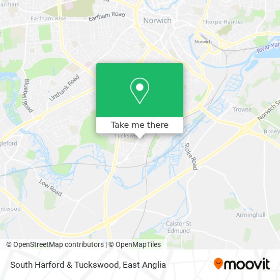 South Harford & Tuckswood map