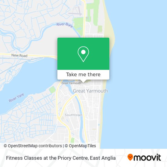 Fitness Classes at the Priory Centre map