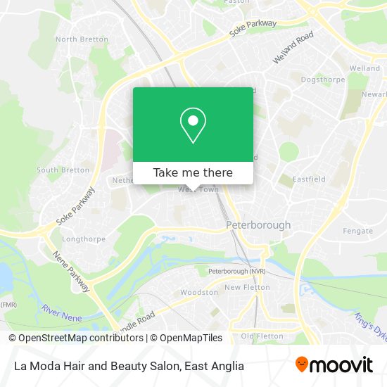 La Moda Hair and Beauty Salon map