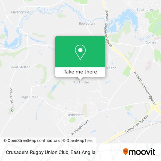 Crusaders Rugby Union Club map