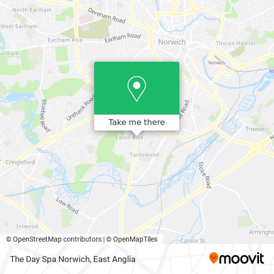 The Day Spa Norwich map