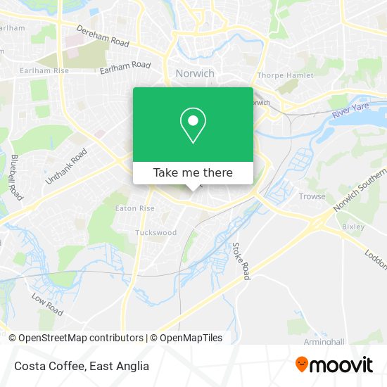 Costa Coffee map