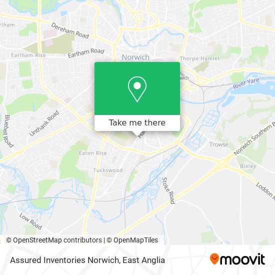 Assured Inventories Norwich map