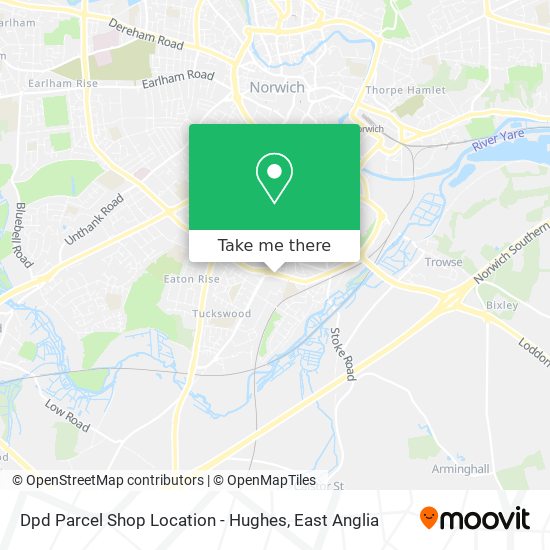 Dpd Parcel Shop Location - Hughes map