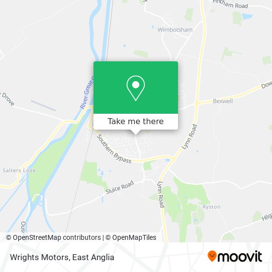 Wrights Motors map