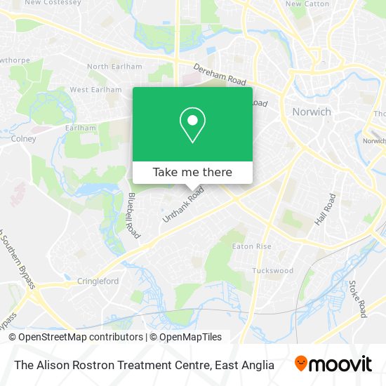 The Alison Rostron Treatment Centre map