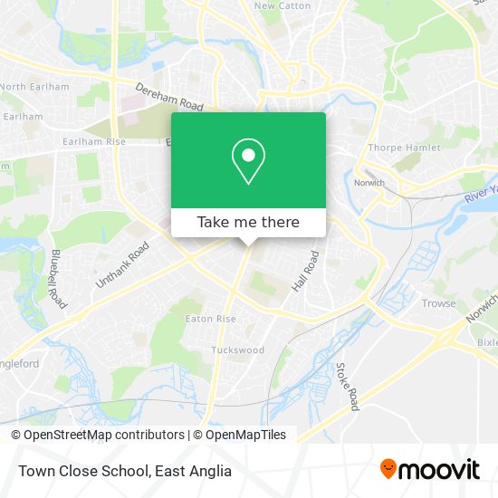 Town Close School map