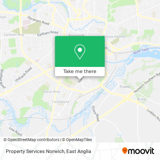 Property Services Norwich map