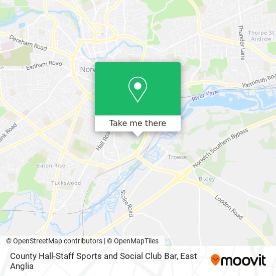 County Hall-Staff Sports and Social Club Bar map