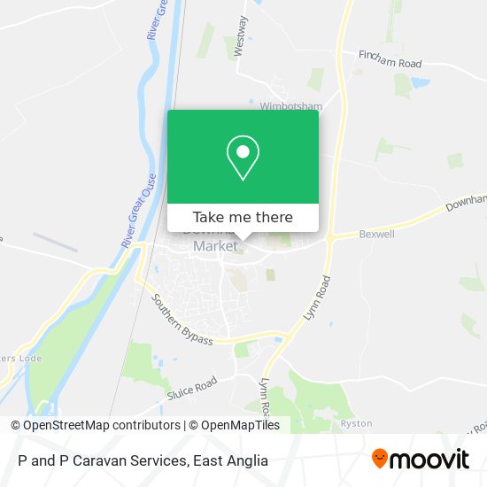 P and P Caravan Services map