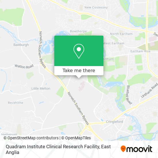 Quadram Institute Clinical Research Facility map