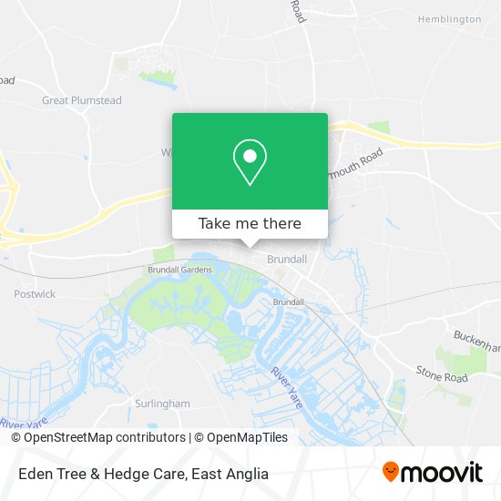 Eden Tree & Hedge Care map