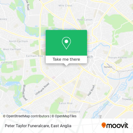 Peter Taylor Funeralcare map
