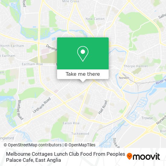 Melbourne Cottages Lunch Club Food From Peoples Palace Cafe map