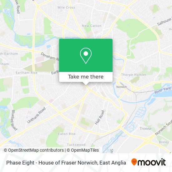 Phase Eight - House of Fraser Norwich map