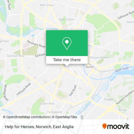 Help for Heroes, Norwich map