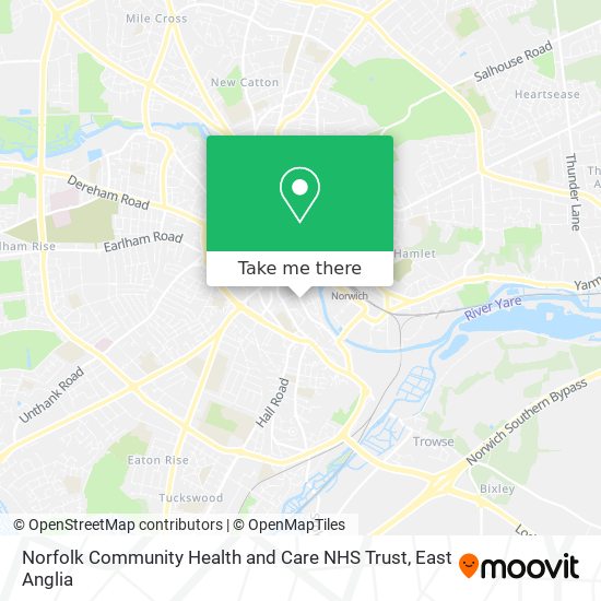 Norfolk Community Health and Care NHS Trust map