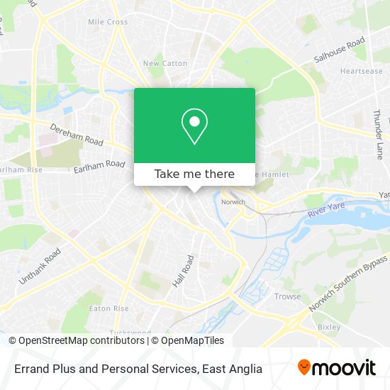 Errand Plus and Personal Services map