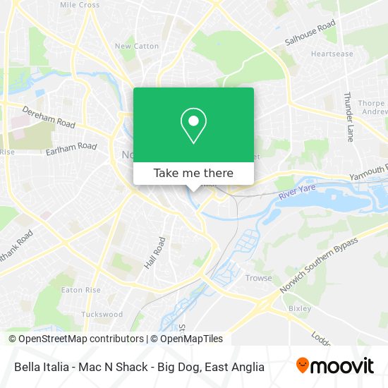 Bella Italia - Mac N Shack - Big Dog map