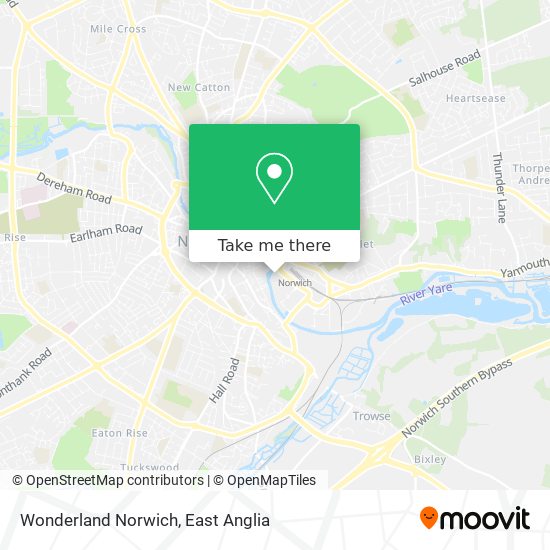 Wonderland Norwich map