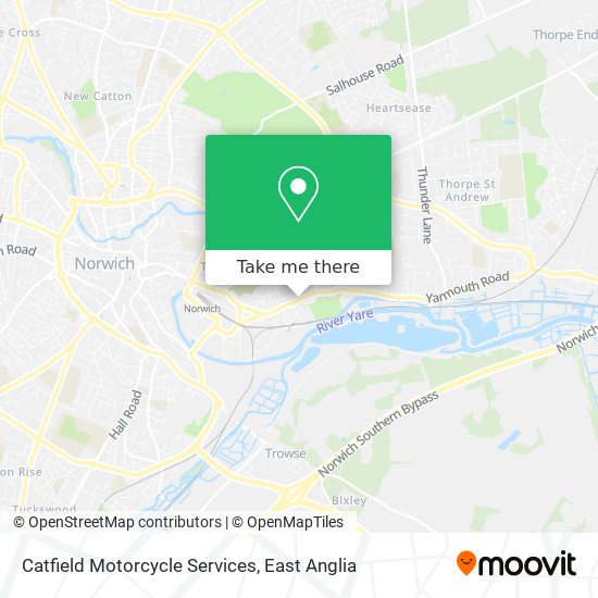 Catfield Motorcycle Services map