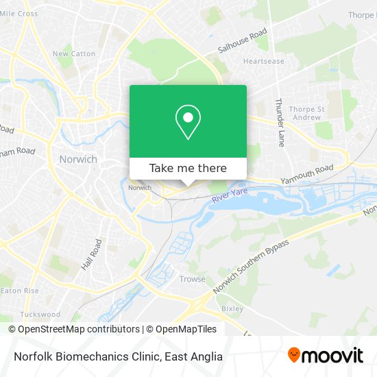 Norfolk Biomechanics Clinic map