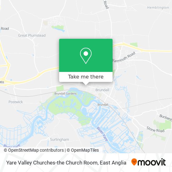 Yare Valley Churches-the Church Room map