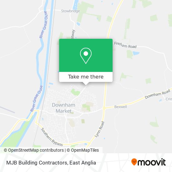 MJB Building Contractors map