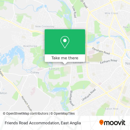 Friends Road Accommodation map