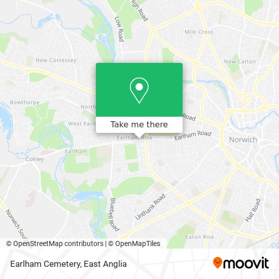 Earlham Cemetery map