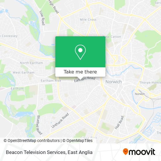 Beacon Television Services map