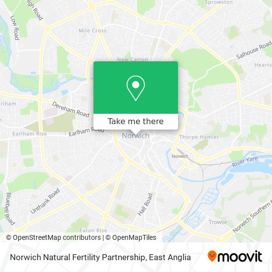 Norwich Natural Fertility Partnership map