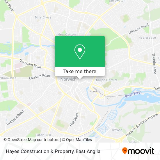 Hayes Construction & Property map