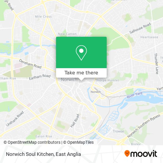 Norwich Soul Kitchen map