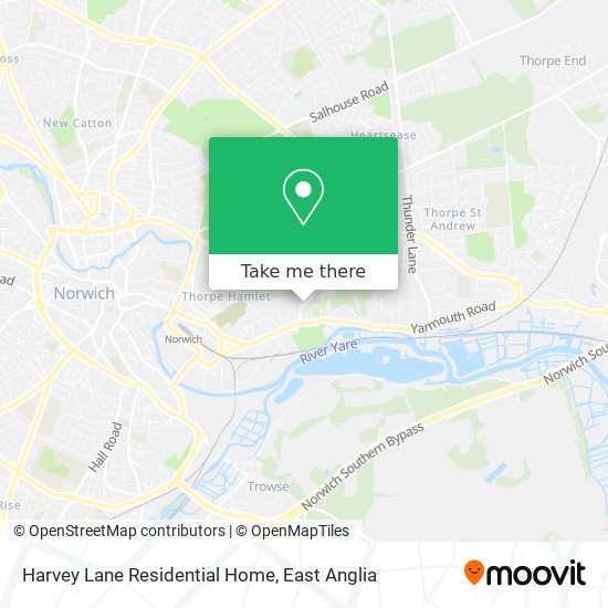 Harvey Lane Residential Home map