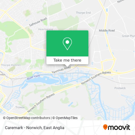 Caremark - Norwich map