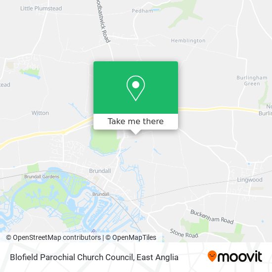 Blofield Parochial Church Council map