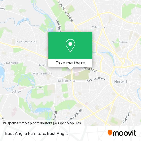 East Anglia Furniture map