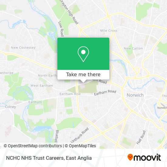 NCHC NHS Trust Careers map