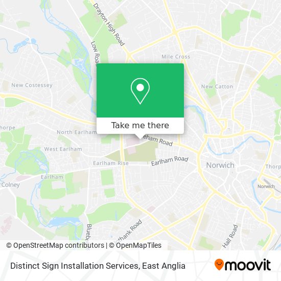 Distinct Sign Installation Services map