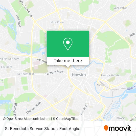 St Benedicts Service Station map